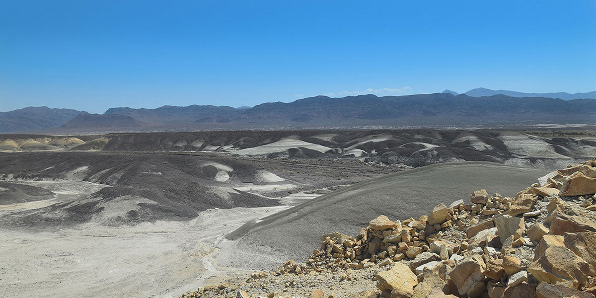 Clay deposit in the Mojave Desert